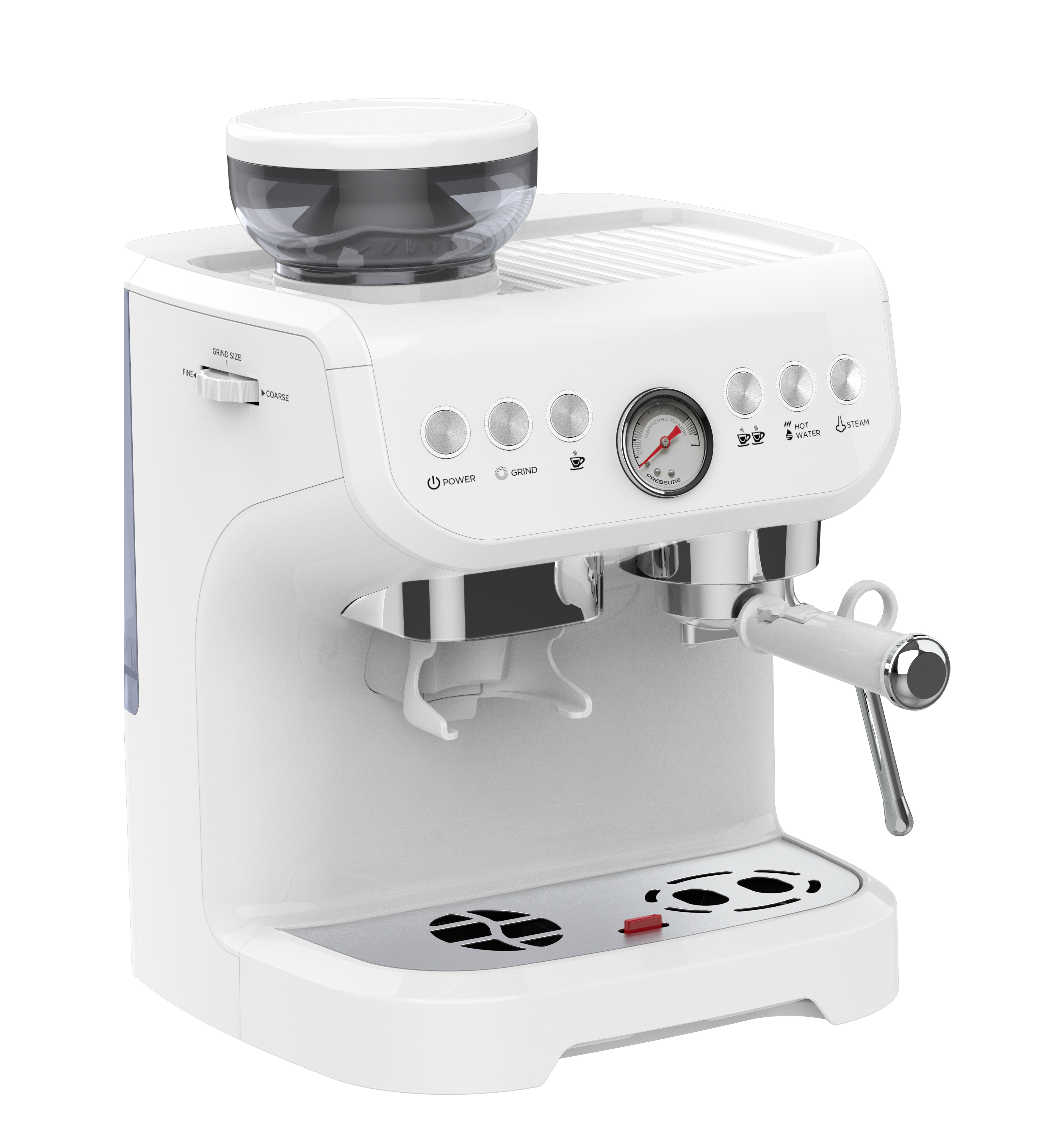 Semi-automatica faba Calicem Espresso Machina Coffee factorem Cum Grinder et vapor Wand